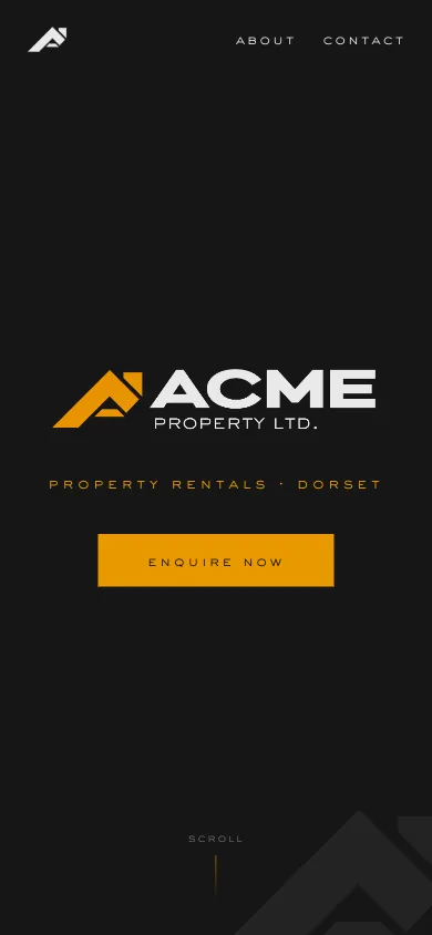 Acme Property mobile view