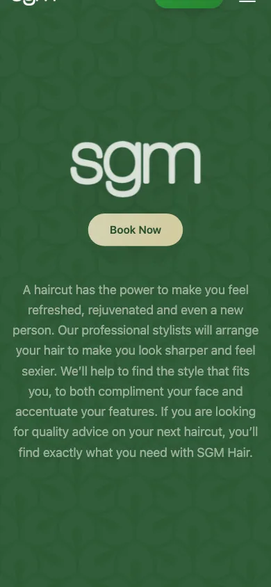 SGM Hair mobile view